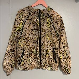 Elodie Leopard Print Bomber Jacket
